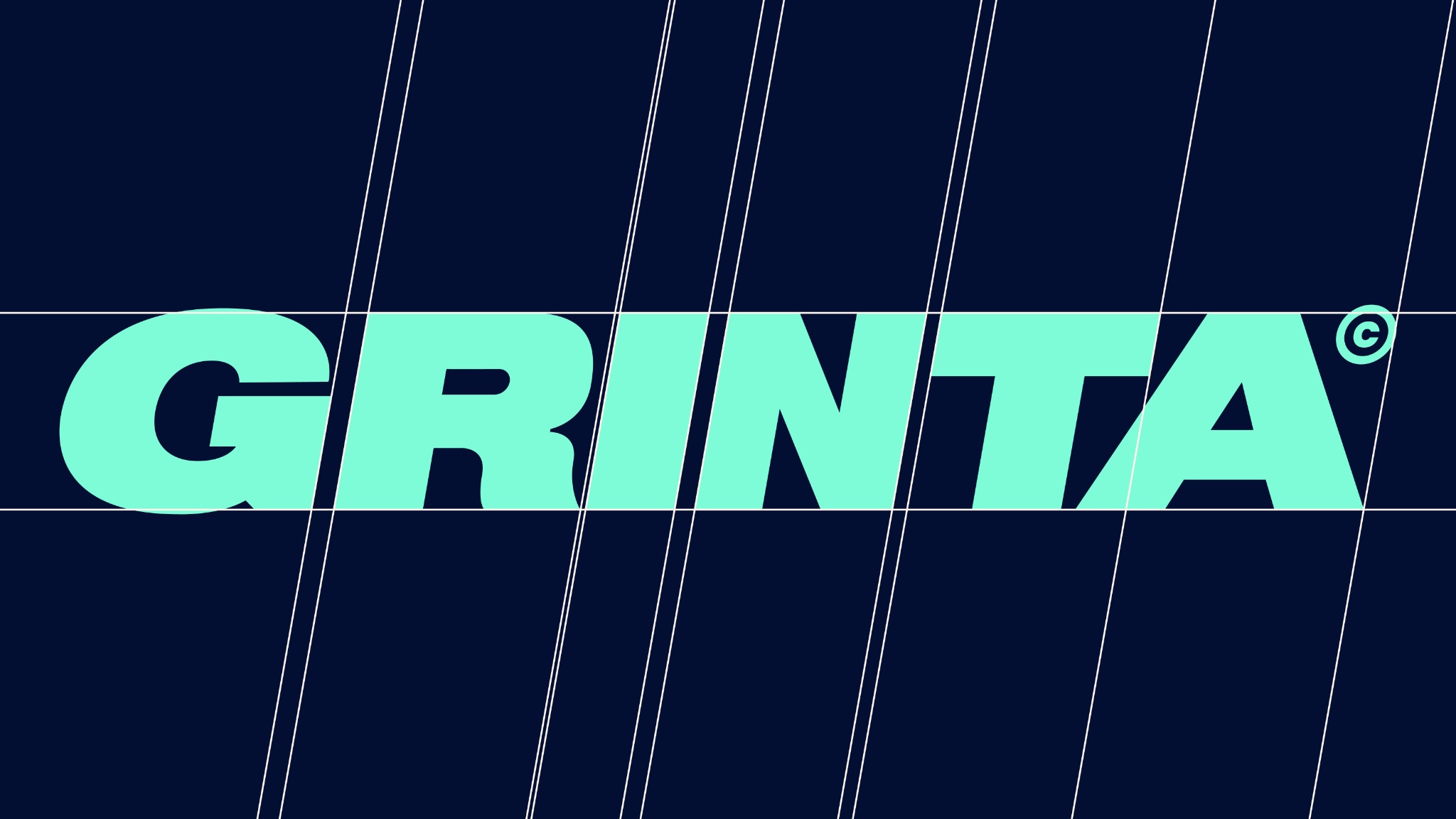 GRINTA Latin wordmark construction